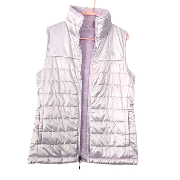 The North Face Mossbound Reversible Teddy/Quilted Vest Full Zip Size M - Picture 1 of 9